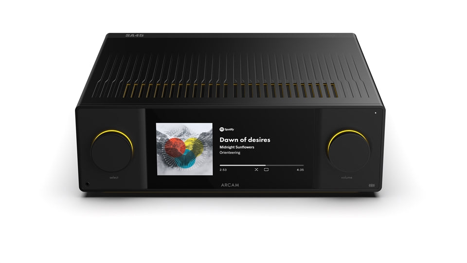 Arcam SA45 Streaming Integrated Amplifier - Top Front View