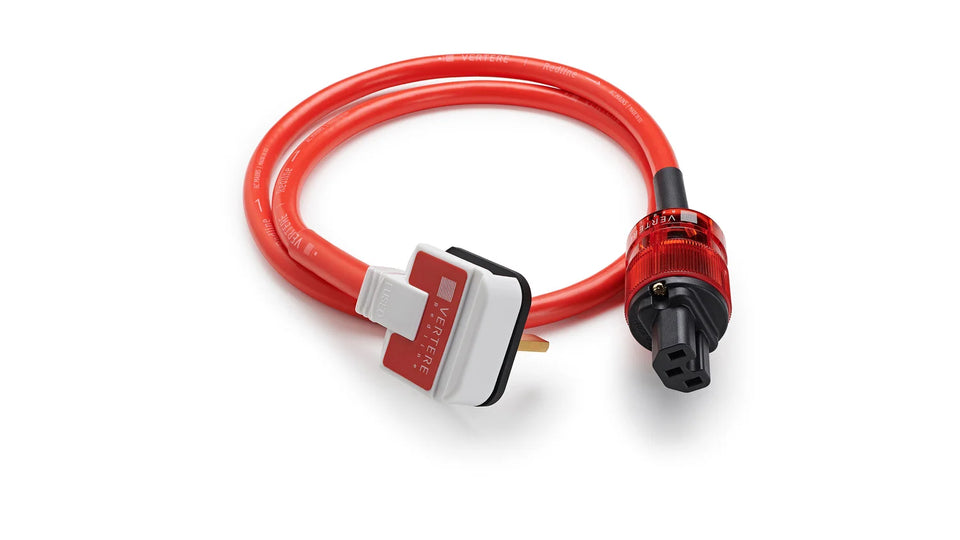 Vertere Pulse Redline Mains Power Cable - 2.0m (Ex Demo)