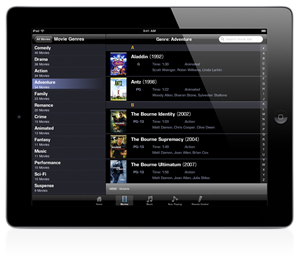 Kaleidescape Release App for iPad