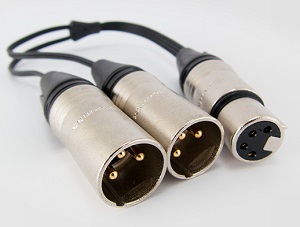 Audeze 4-Pin to Dual 3-Pin Cable