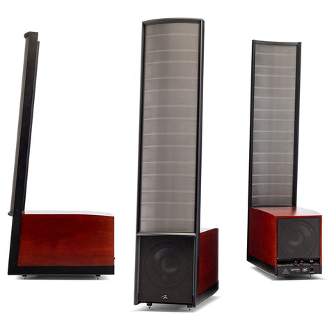 Martin Logan Expression ESL 13A Electrostatic Loudspeaker - Dark Cherry - Angles 
