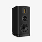 Wharfedale EVO 5.2 Stand Mount Loudspeakers (Black) - Front Angle right, no grille