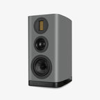 Wharfedale EVO 5.2 (Grey) Stand Mount Loudspeaker - Front angle, no grille