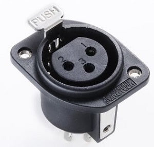Furutech FT-786F(R) (FT786FR) Rhodium Solder XLR Female Socket