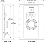 Stealth Acoustics LR8G Invisible In-Wall Speaker