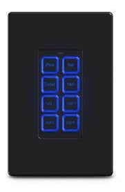 RTI RK1-8+ 8 Button Lighted In-Wall Universal System Controller