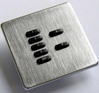 Rako WLF-070 (WLF070) 7 Button Hidden Fixing Faceplate for WCM-070
