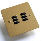Rako WVF-060 (WVF060) - 6 Button Flat Faceplate for WCM-060