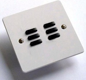 Rako WVF-060 (WVF060) - 6 Button Flat Faceplate for WCM-060
