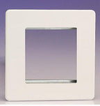 Systemline S7 Single Gang Screwless Fascia - Hard Button Keypad