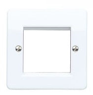 Systemline Single Gang Logic Plus Fascia - White