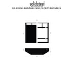 solidsteel WS Series WS-5 Turntable Wall Shelf