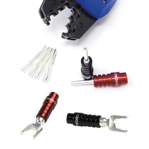 Chord Speaker cable connectors – ChordOhmic 4mm banana plug and spade connector