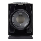 REL 212 Black Label - Underside showing down firing 12" Passive Radiator