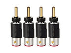 Furutech FP-212(G) 24k Gold-Plated banana plugs, set of 4