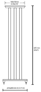solidsteel NS-6 (NS6) Hi-fi Speaker Stands