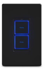 RTI RK1-2+ 2 Button Lighted In-Wall Universal System Controller