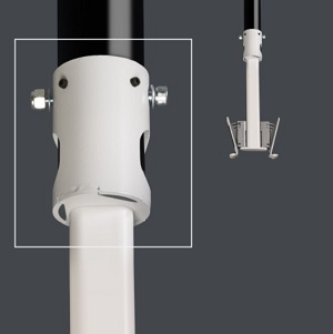 Flexson 50mm Pole Adapter for Ceiling Mounts for Sonos Speakers