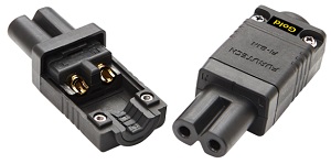 Furutech FI-8.1(G) (FI8/1G) High Performance Slimline C7 IEC connector