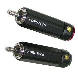 Furutech FP-108(R) (FP108R) Rhodium Pure Transmission RCA Connectors
