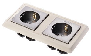 Furutech FP-SWS-D(G) (FPSWSDG)Gold High Performance Schuko Wall Socket