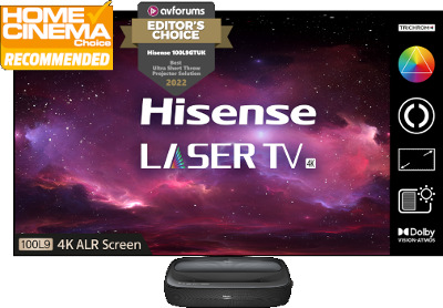 Hisense 100L9GTUK-B12 4K Laser Projector/TV