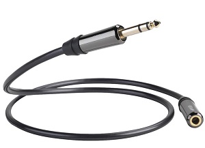 QED Performance 6.35mm Headphone Extension Cable 