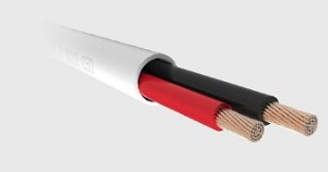 QED Professional QX16/2 White PVC  Flame-Retardant Speaker Cable