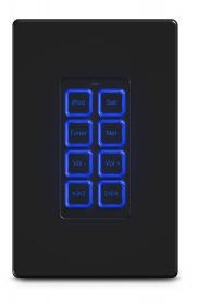 RTI RK1-8+ 8 Button Lighted In-Wall Universal System Controller