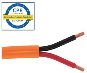 SCP 16/2 Speaker Cable OFC, DCA-S3,D2,A3 rated  - Orange, 305m