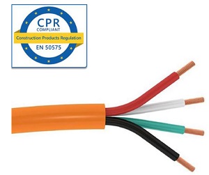 SCP 16/4 Speaker Cable OFC, DCA-S3,D2,A3 rated, Orange