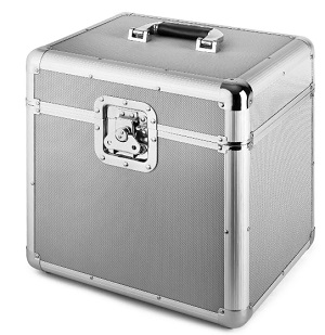 Aluminium LP/Vinyl Flight Case closed