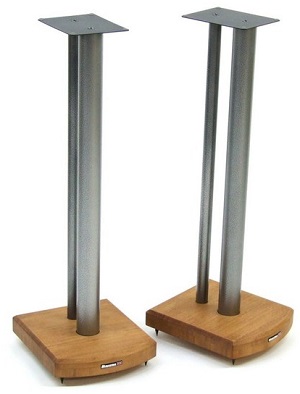 Atacama Moseco 7 Speaker Stands (Pair) - Silver - Medium Bamboo