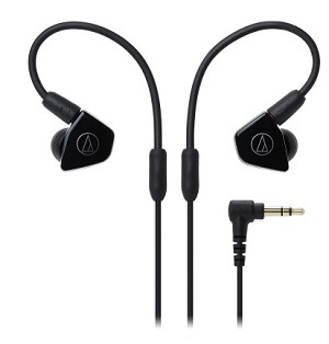 Audio-technica ATH-LS50iS (ATHLS50iS) Live-Sound In-Ear Headphones Black