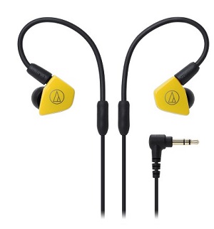 Audio-technica ATH-LS50iS (ATHLS50iS) Live-Sound In-Ear Headphones Yellow