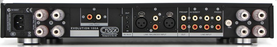 Creek Evolution 100A - Integrated Amplifier back
