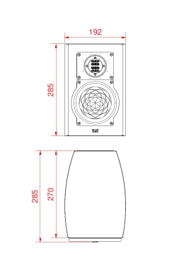 ELAC BS 263 (BS263) - Speaker Dimensions