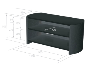 Alphason Finewoods (FW1100) Contemporary Support System