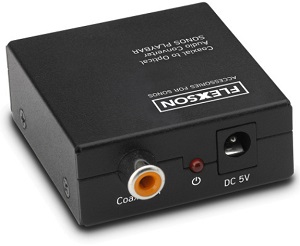 Flexson Coaxial to Optical Audio Converter back