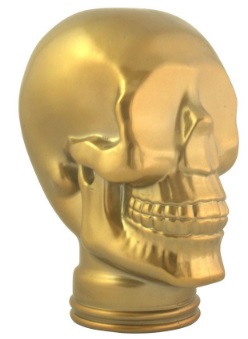 Glass Skull - Headphone Stand - Gold
