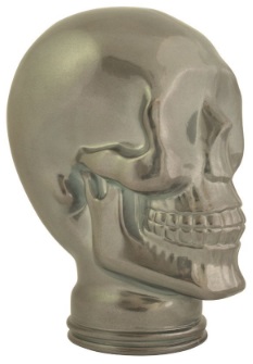 Glass Skull - Headphone Stand - Silver
