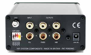 Graham Slee Accession - MM Phono Preamp With Volume Control Rear