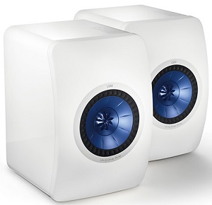 KEF LS50 Loudspeaker white angle