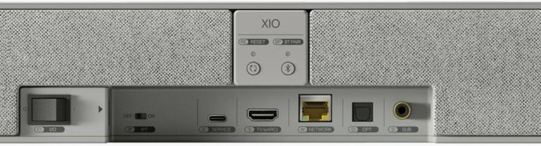 KEF XIO SoundBar - Rear Connectivity