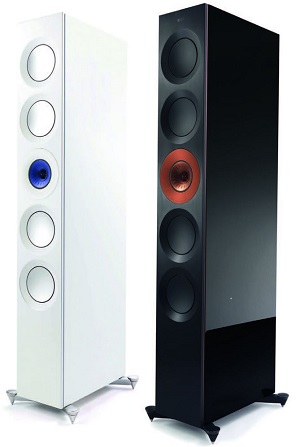 KEF The Reference 5 blue ice white and copper black aluminium