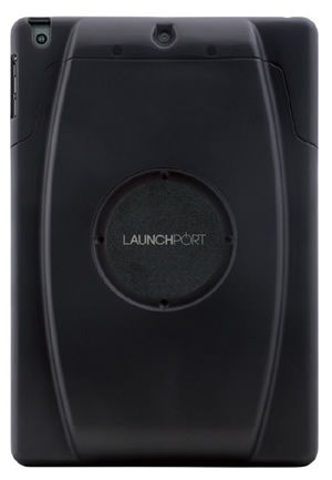 Launch Port AM.2 iPad Mini Sleeve Black - Rear