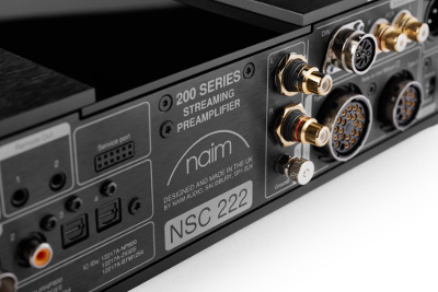 Naim NSC 222 (NSC222) Streaming Preamplifier - Rear Connection Panel Macro