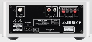 Onkyo CS-265D (CS265D) CD, DAB+ Tuner Mini System rear