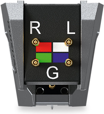 Ortofon MC Verismo - Rear showing clearly colour coded pins