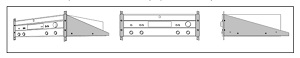 Parasound Rack Mounts for Classic Range diagram